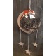 Mobile argenté maison à suspendre Noël